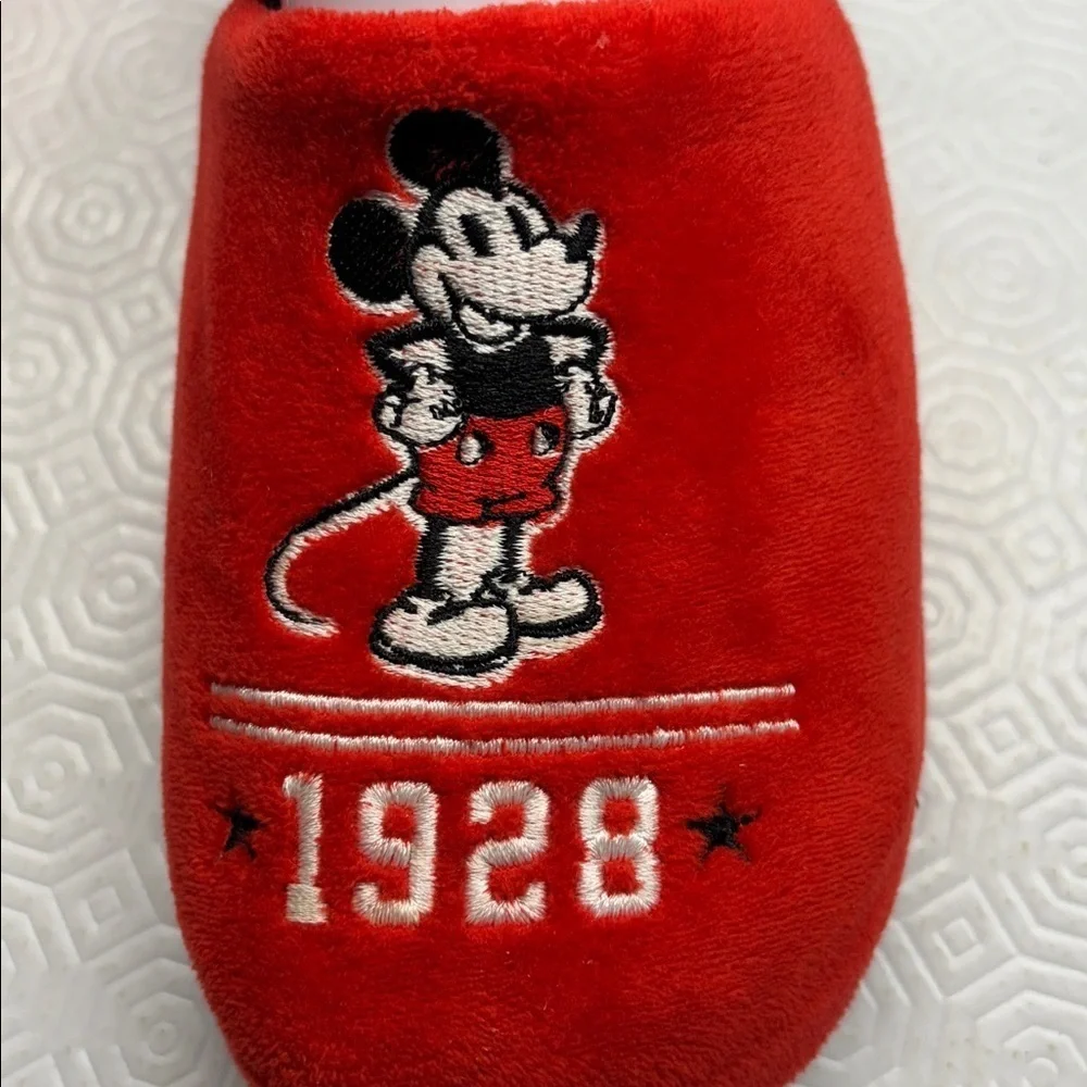 Disney Mickey Mouse Slippers Size 2/3 Youth Colour Red/Black - Picture 6 of 9